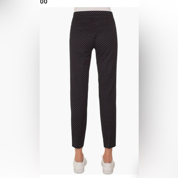 Akris Punto Franca Mini Dot Stretch Cotton Pants US 4 Black White Polka Dot - Picture 6 of 10